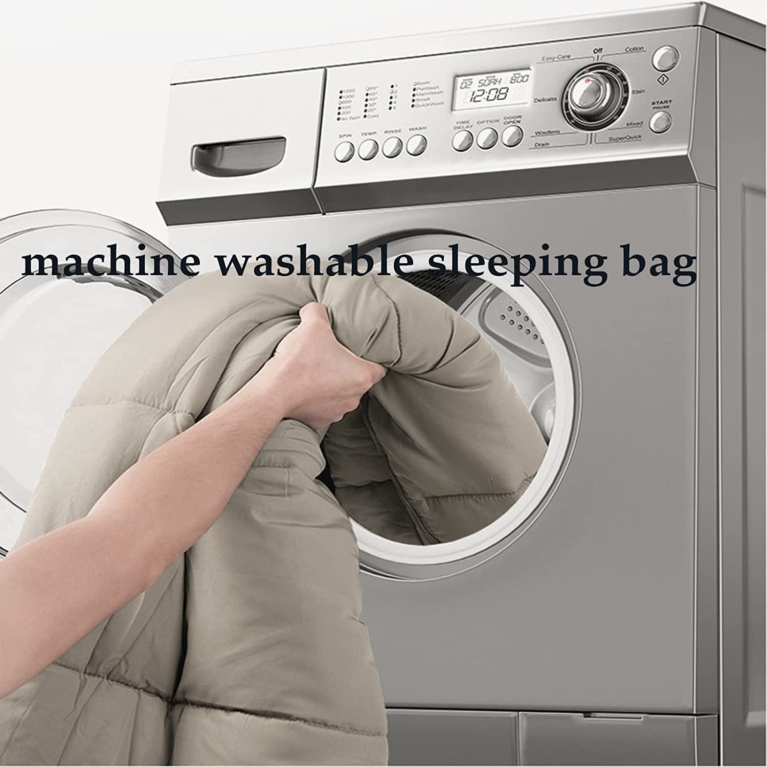 Спальний мішок Весняний та осінній теплий для дорослих та дітей з сумкою для подорожей, кемпінгу, індоор і на вулицю, фото №3