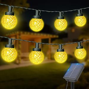 Гирлянда Dalugo, солнечная, 30 LED, 12 м, теплый белый - Фото 1