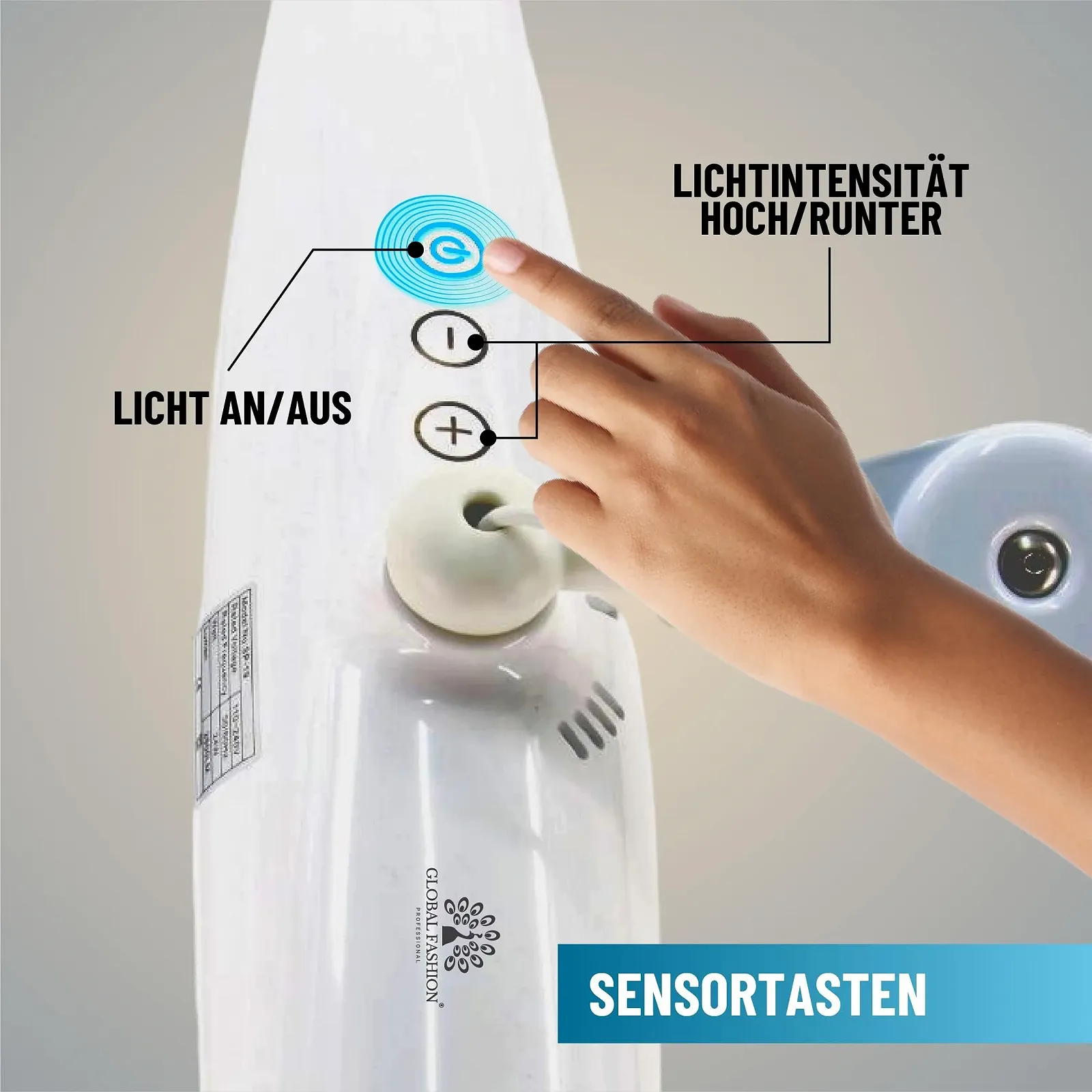 Настольная лампа Global Fashion LED Black регулируемая, с регулировкой яркости, на зажиме, 24 Вт., фото №8