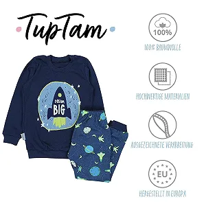 Комплект детской пижамы для мальчиков TupTam с длинными рукавами, 2 шт synthetic.ua - Фото 1