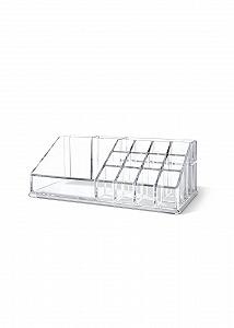 Органайзер для косметики Domo Pak Living 23,3 х 9,4 11 см прозрачный LI-330140 Органайзер для косметики Domo Pak Living 23,3 х 9,4 11 см прозрачный LI-330140