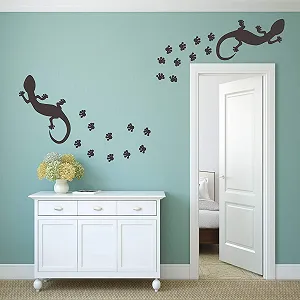 Наклейки KLEB® Drauf 2 ящірки та 24 лапи Матові/Глянцеві synthetic.ua - Фото 1