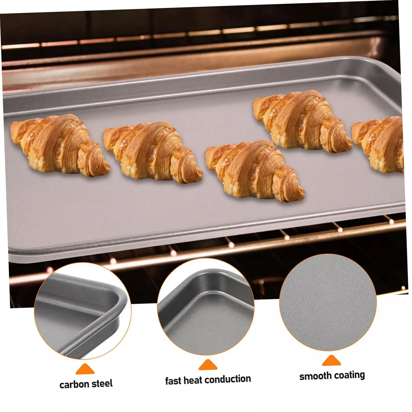 Деко VALICLUD Сталеве Антипригарне для піци та рулетів Середнє, фото №7