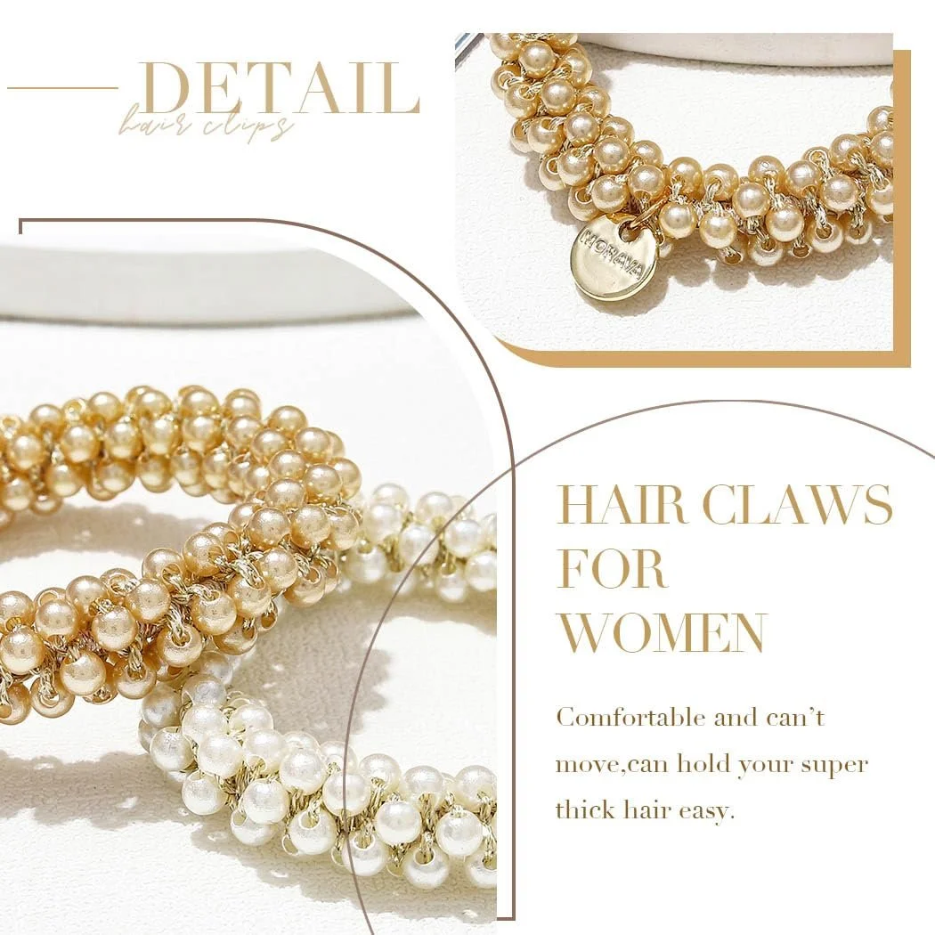 Резинка для волосся з перлами Generse, зі стразами, аксесуари для волосся для жінок та дівчат (3 шт. в упаковці), фото №6 Резинка для волосся з перлами Generse, зі стразами, аксесуари для волосся для жінок та дівчат (3 шт. в упаковці), фото №6