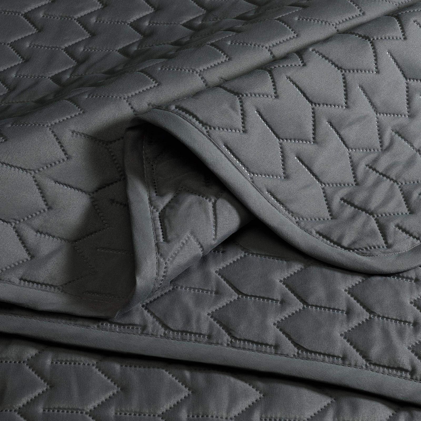 Покривало aqua-textil Dreamlike 200 x 220 см Антрацитовий Сірий Мікрофібра Легка підкладка, фото №4 Покривало aqua-textil Dreamlike 200 x 220 см Антрацитовий Сірий Мікрофібра Легка підкладка, фото №4