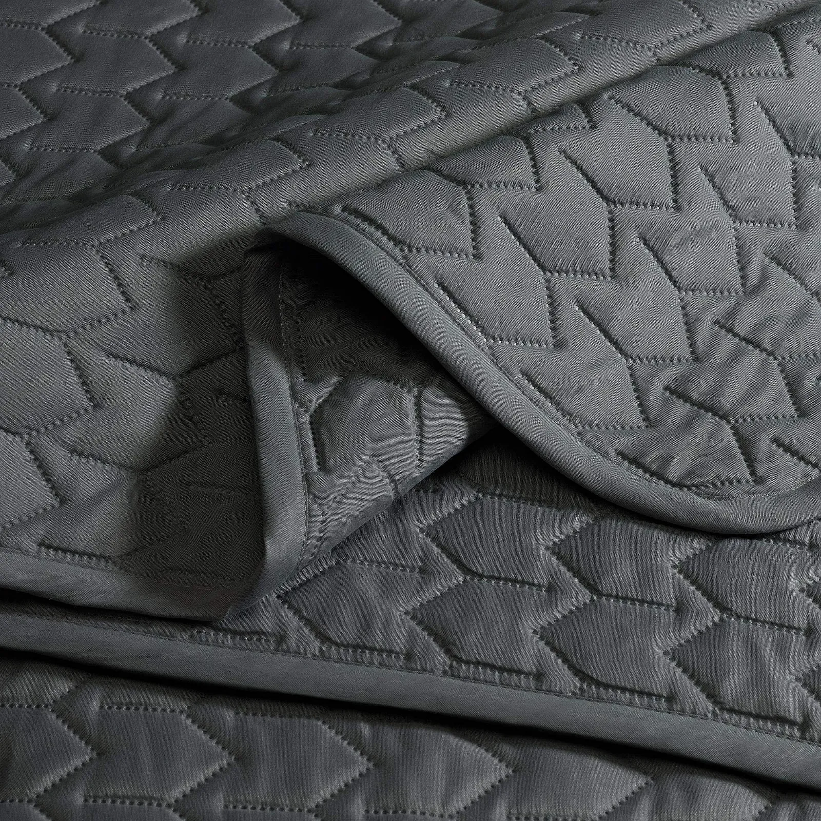 Покривало aqua-textil Dreamlike 200 x 220 см Антрацитовий Сірий Мікрофібра Легка підкладка, фото №4