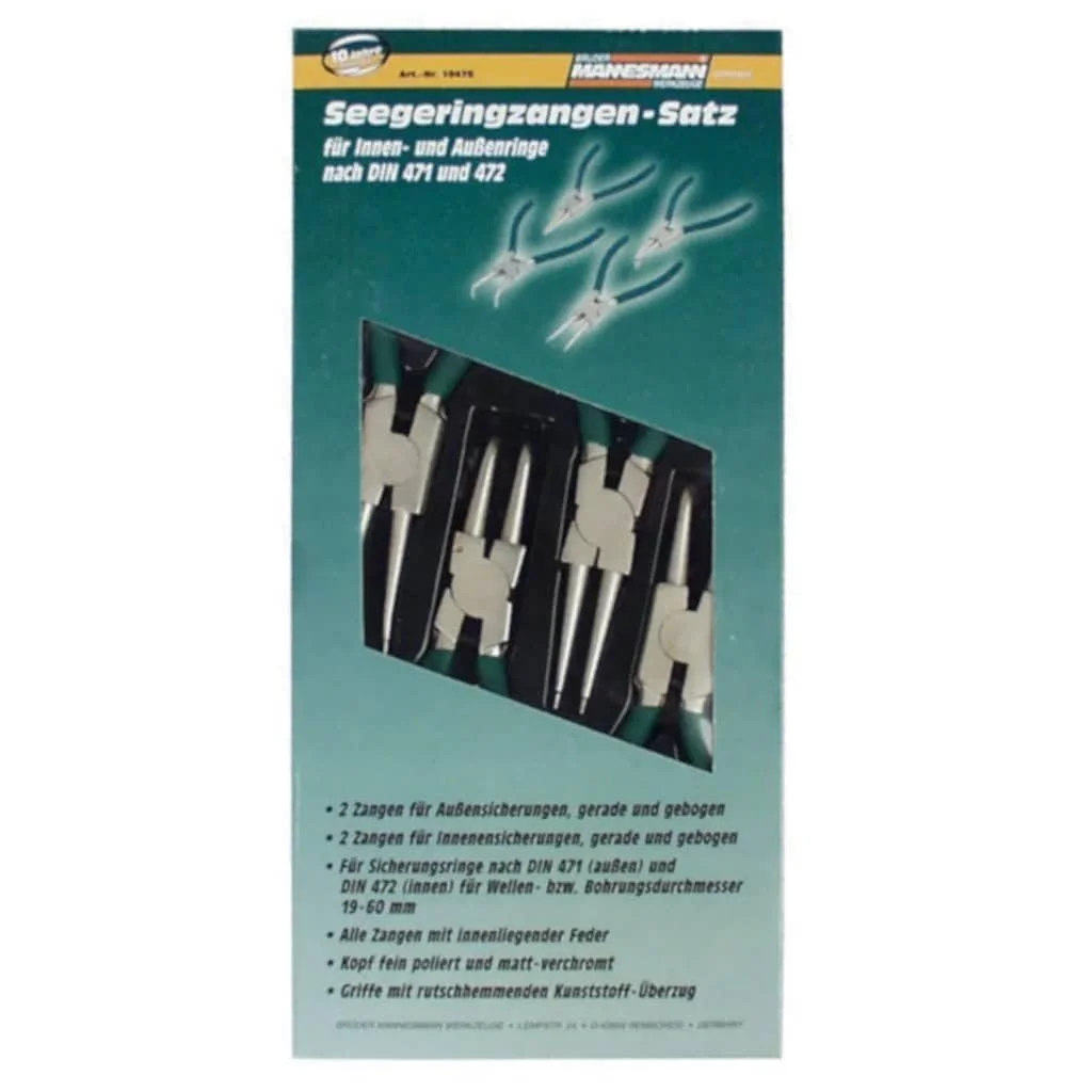 Плоскогубцы для стопорных колец Mannesmann M10471, 4 шт, фото №3