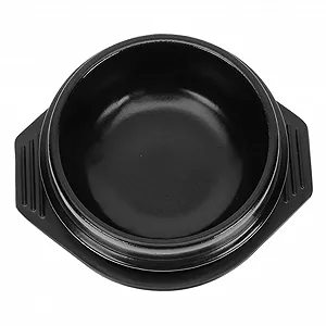 Керамическая кастрюля Toyvian с подставкой, термостойкая, для супа и бибимбапа, компактная - Фото 1