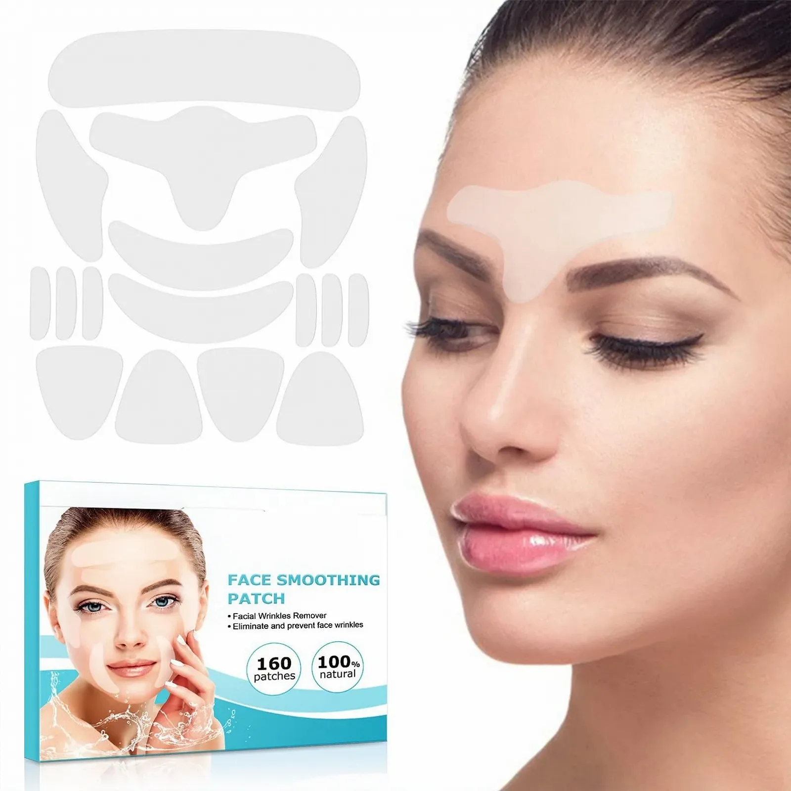 Пластирі для обличчя проти зморшок, 160 шт (10 листів), фото №7 Пластирі для обличчя проти зморшок, 160 шт (10 листів), фото №7