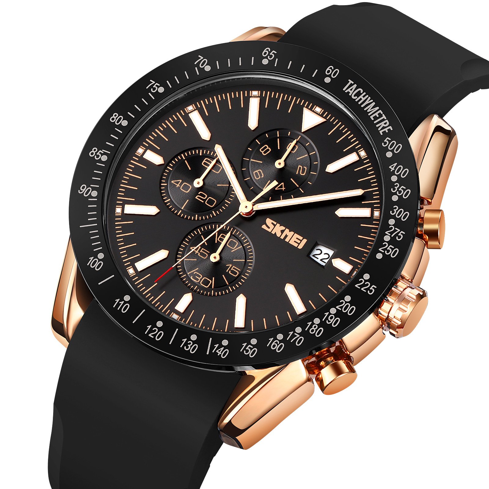 Годинник Skmei 9253PRGBK Rose Gold-Black Sil, фото №2