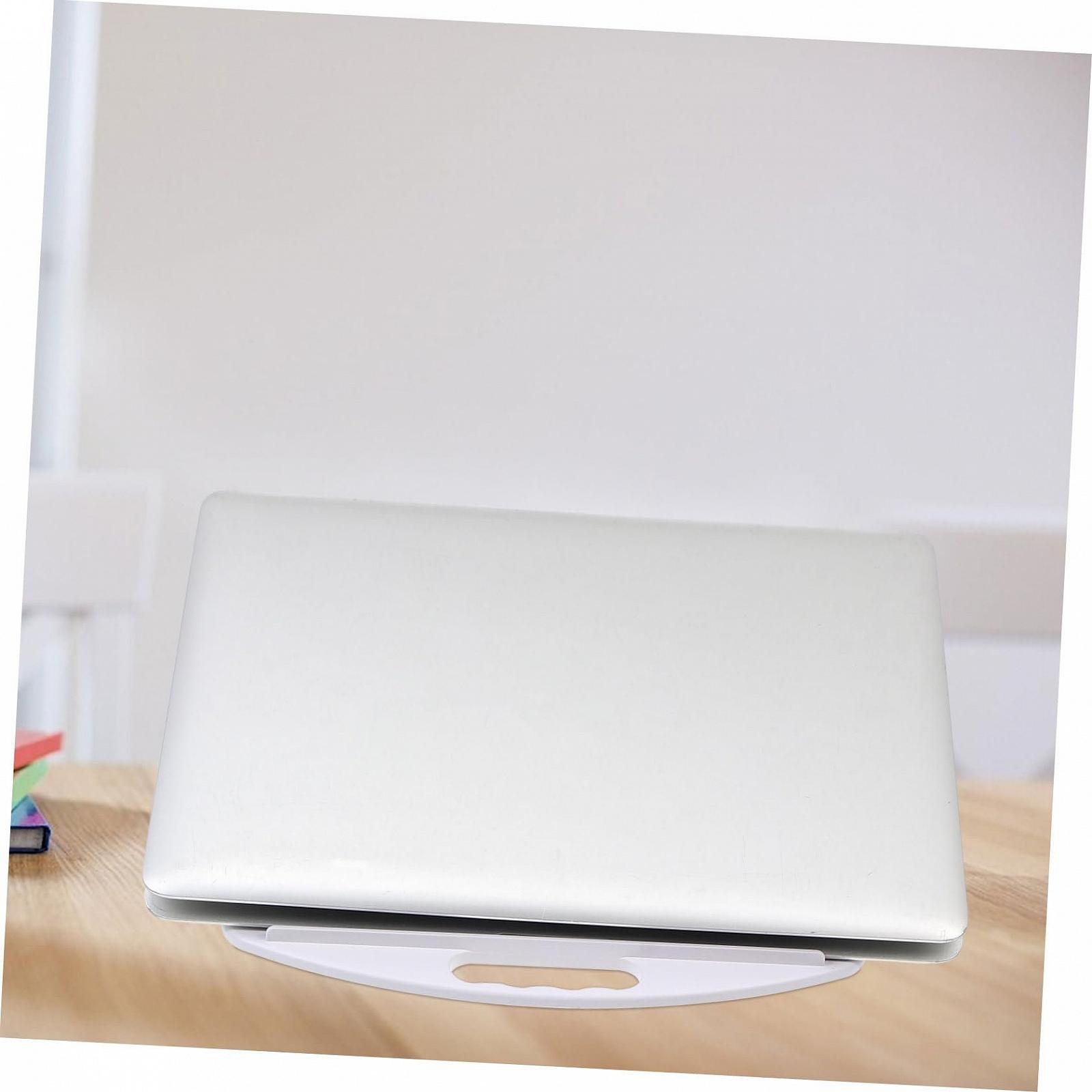 Подставка для ноутбука Белая Эргономичная с возможностью вращения для лучшей осанки и эффективного отвода тепла для стола и дивана, фото №3