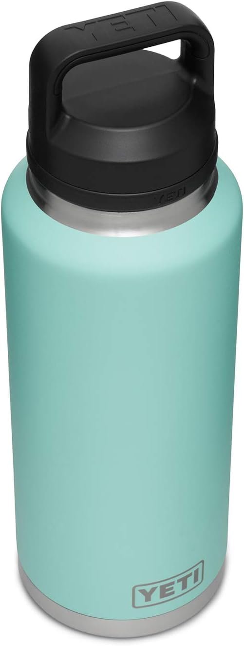 Пляшка-термос YETI Rambler 46 oz (1.3 л) з кришкою Chug Cap Seafoam, фото №2 Пляшка-термос YETI Rambler 46 oz (1.3 л) з кришкою Chug Cap Seafoam, фото №2