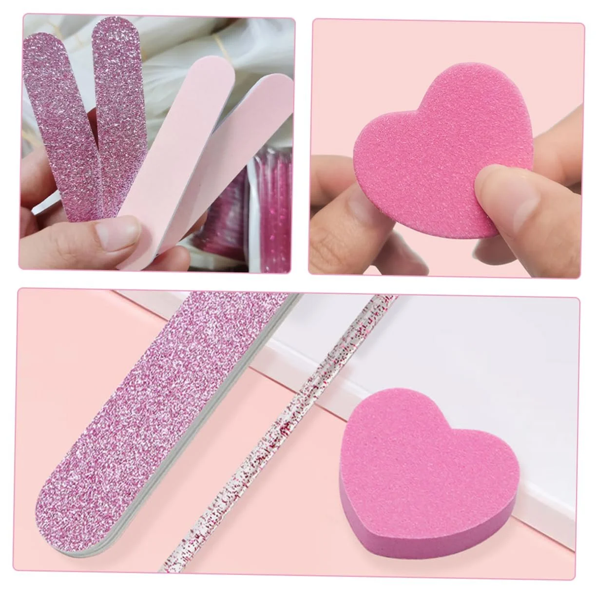 Набор пилок для маникюра PACKOVE с губчатыми буферами, фото №4