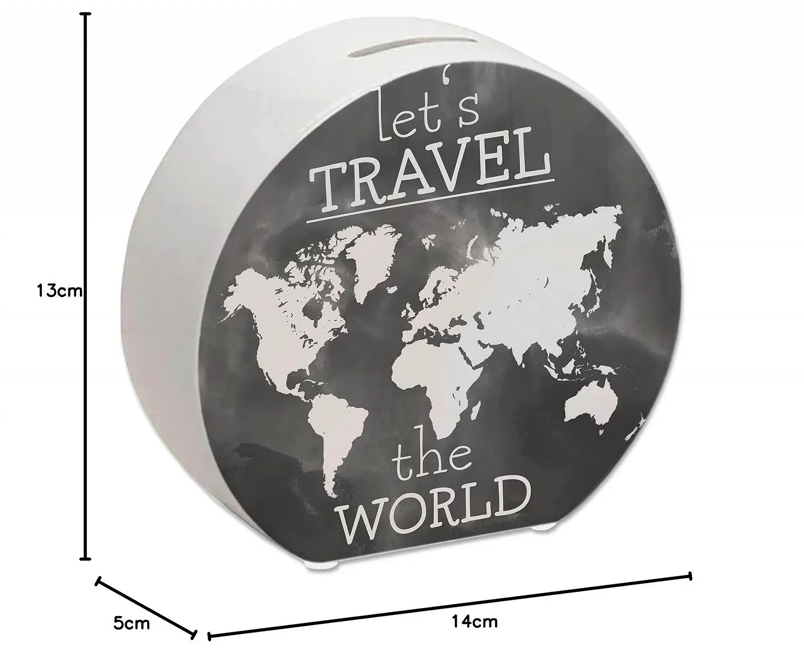 Скарбничка Let's Travel The World з мотивом карти світу, фото №9