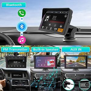 Автомагнитола WSRADIOKITS / 7" / Сенсорная / Apple CarPlay / Android Auto / Bluetooth / FM / AUX / USB synthetic.ua - Фото 1