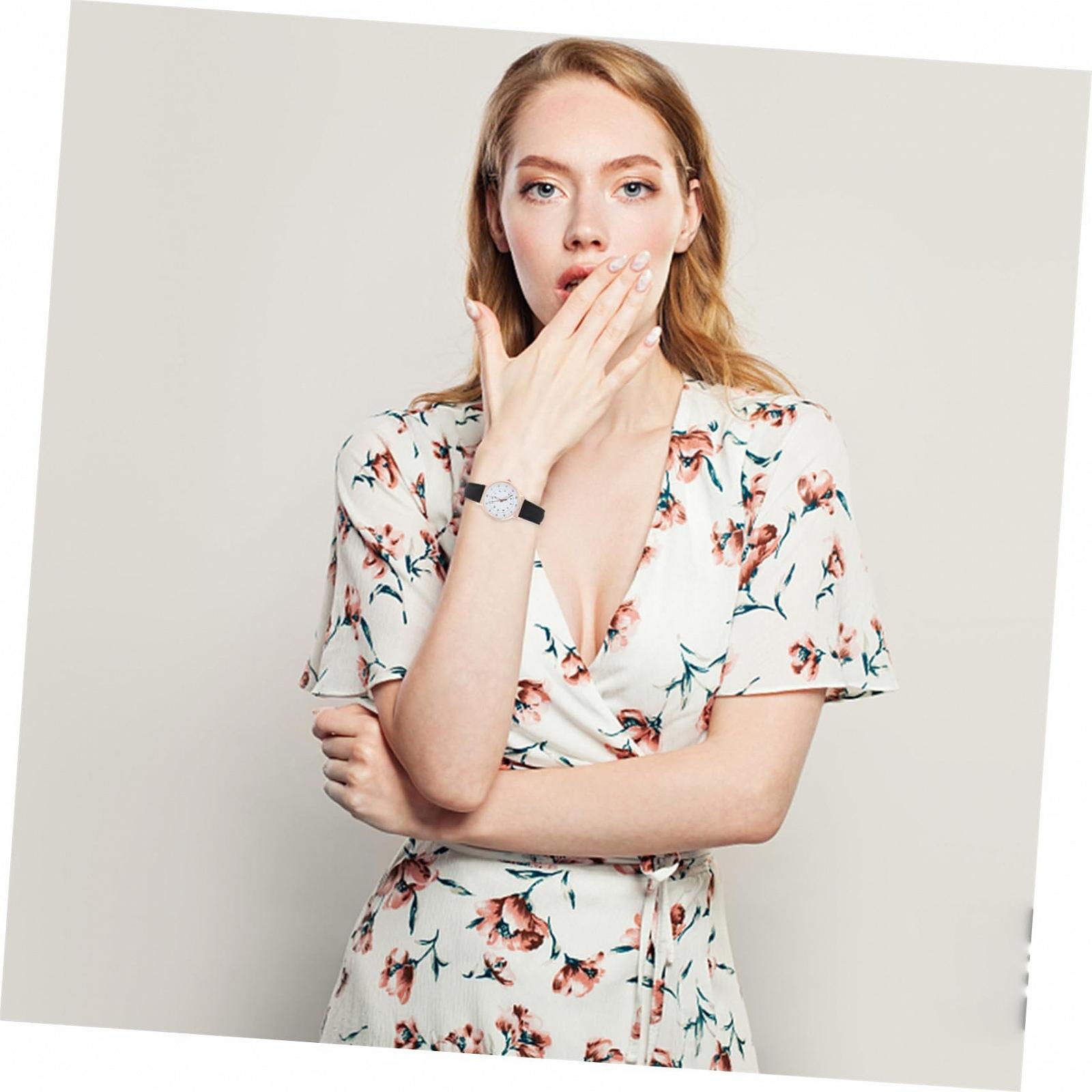 Винтажные часы Healvian женские Черные, фото №8