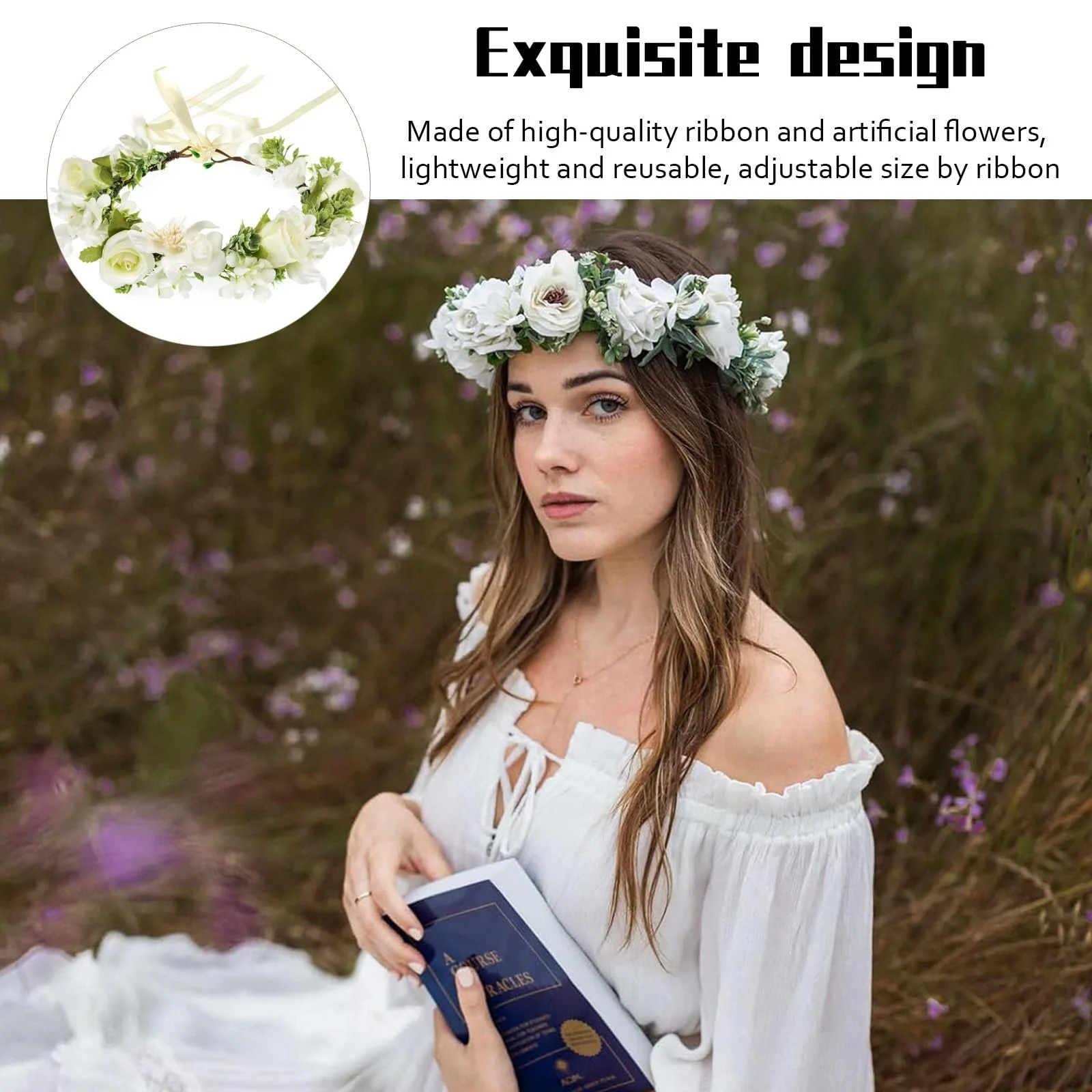 Вінок Штучні квіти, фото №4