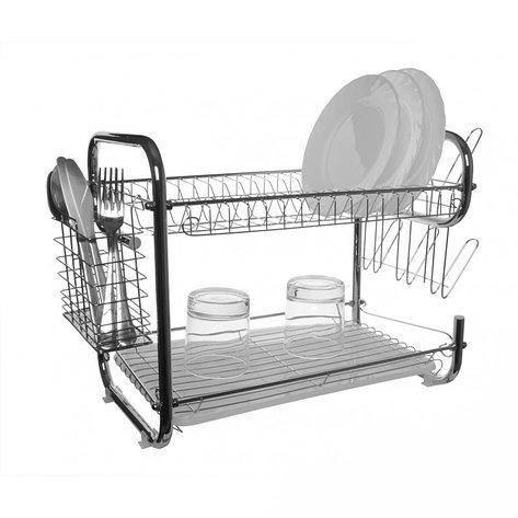 Сушилка для посуды UNIQUE UN-2001 2 яруса с поддоном, фото №1 Сушилка для посуды UNIQUE UN-2001 2 яруса с поддоном, фото №1