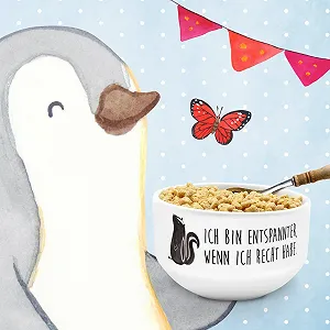 Миска для хлопьев Mr. & Mrs. Panda Скунс Сидит, фарфор, Скунс, Stinki synthetic.ua - Фото 1