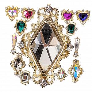 MERRYHAPY Набір, стрази та підвіски плоскої форми - Фото 1