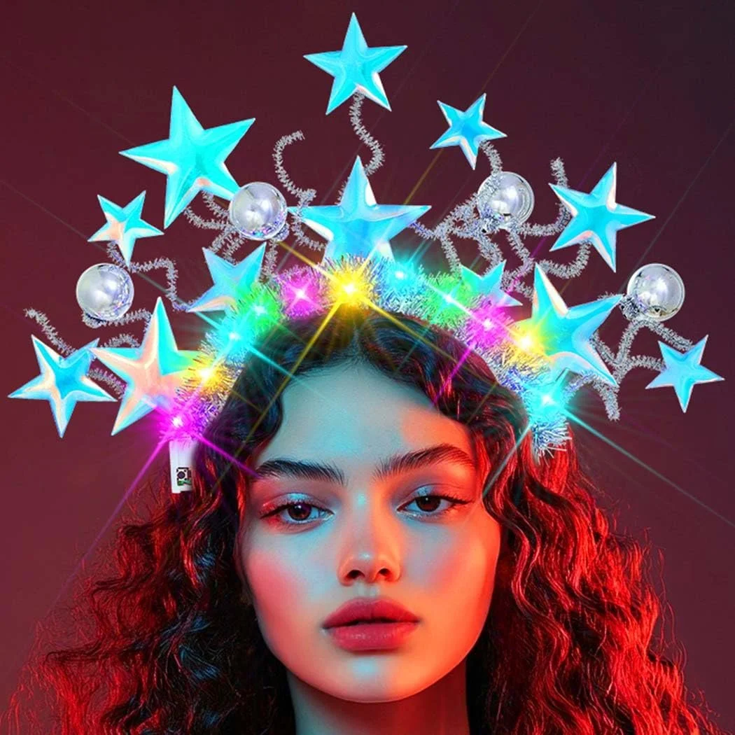 Обруч Фестивальний Світлодіодний Luminous Star Кулястий Блакитний, фото №2 Обруч Фестивальний Світлодіодний Luminous Star Кулястий Блакитний, фото №2