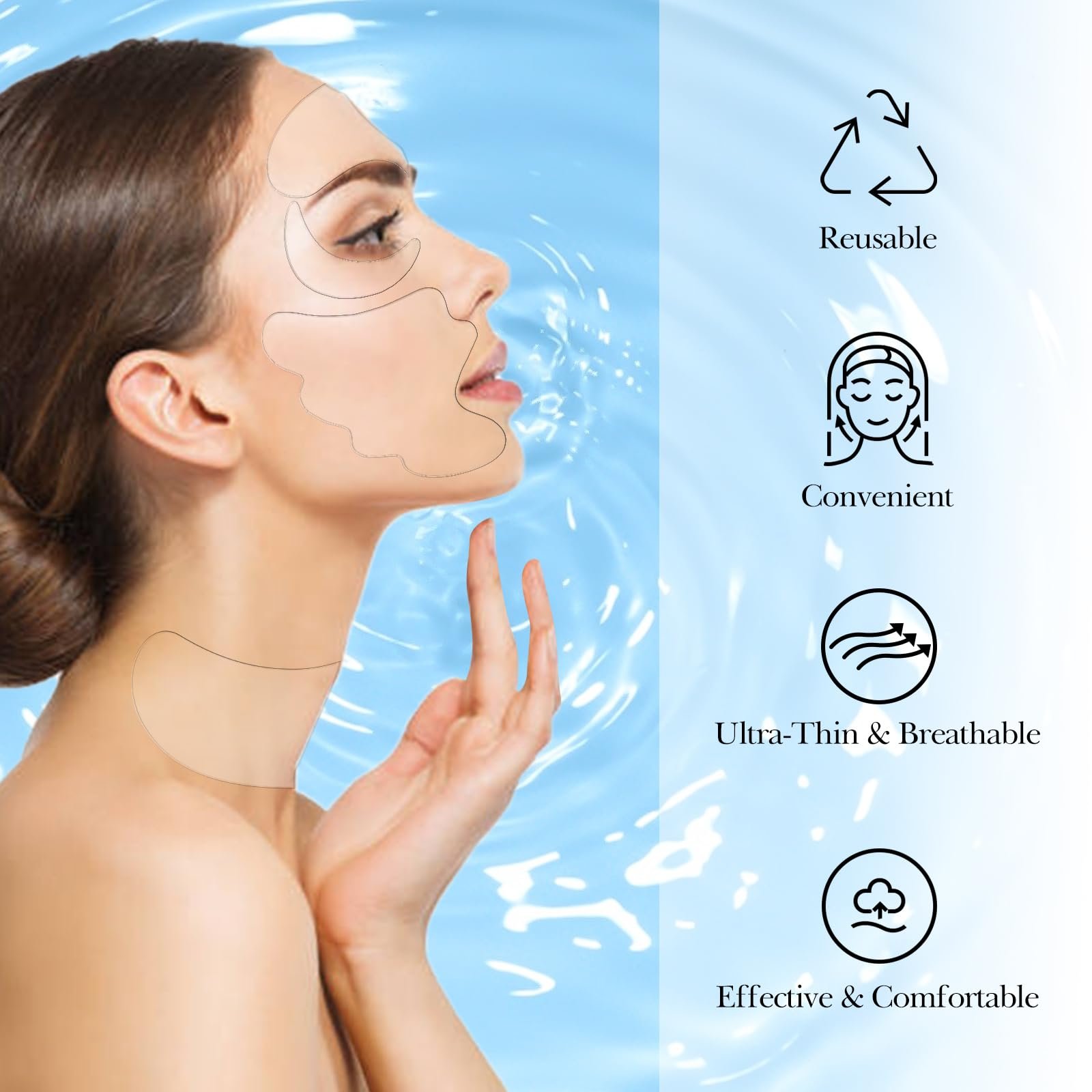 Набір патчів від зморшок Adorila, 11 шт, фото №4