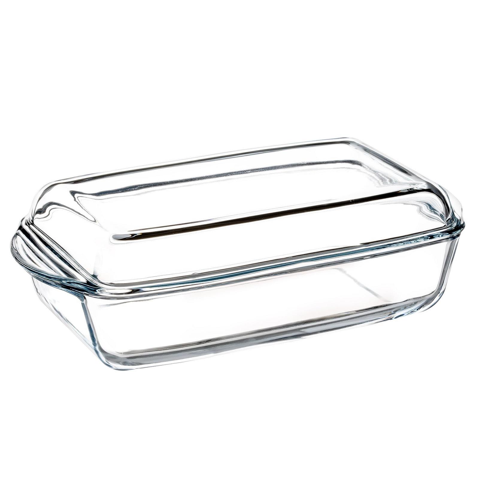 Форма для запікання KADAX з термостійкого скла з кришкою та ручками Прозора, фото №2
