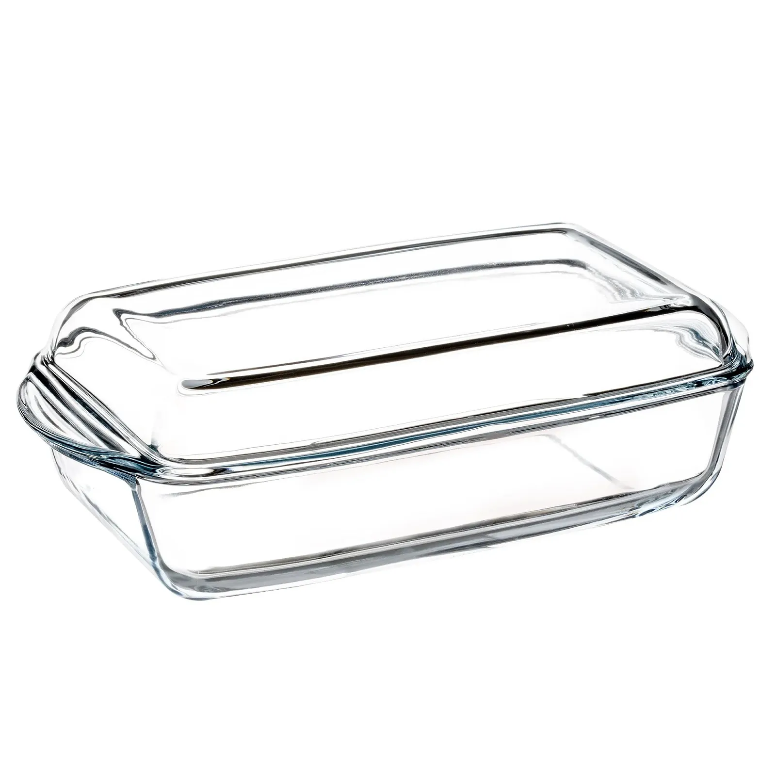 Форма для запікання KADAX з термостійкого скла з кришкою та ручками Прозора, фото №2