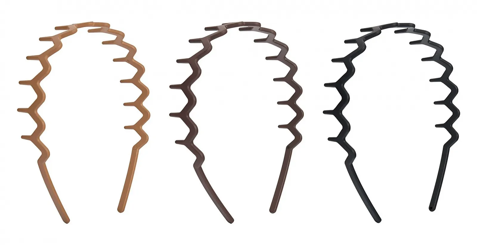 Обруч для волосся Brushworks Neutral Zig Zag, набір 3 шт, фото №4 Обруч для волосся Brushworks Neutral Zig Zag, набір 3 шт, фото №4