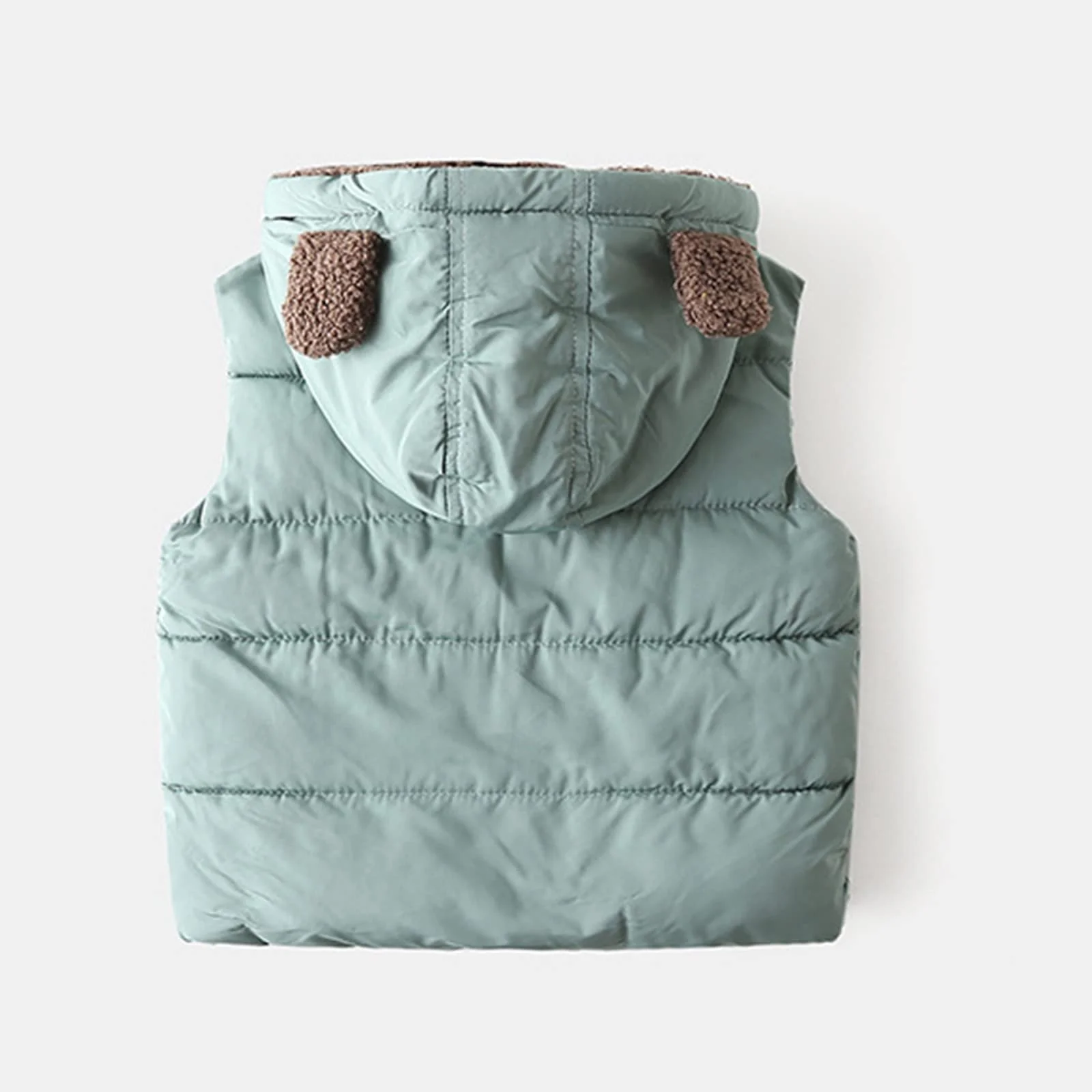 Жилет стьобаний дитячий однотонний, фото №4