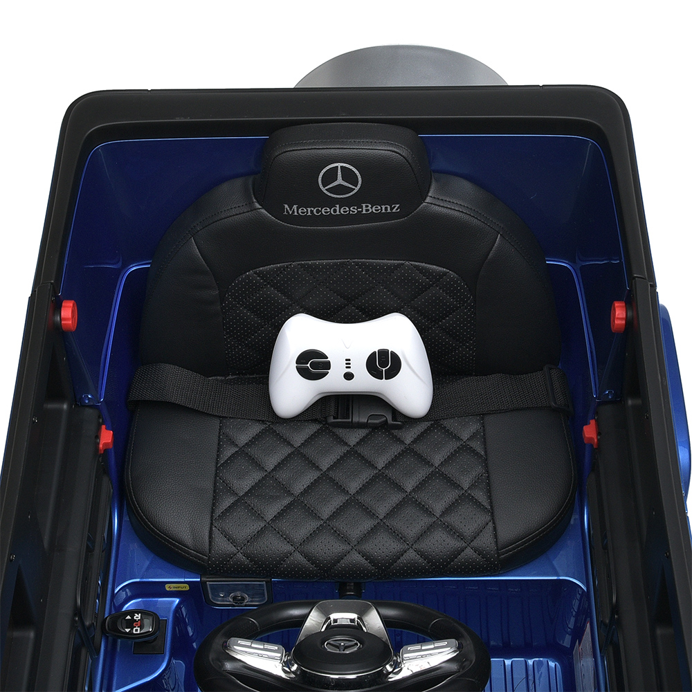 Дитячий електромобіль Mercedes з музикою та пультом дистанційного керування M 5028EBLR-4 Синій, фото №6