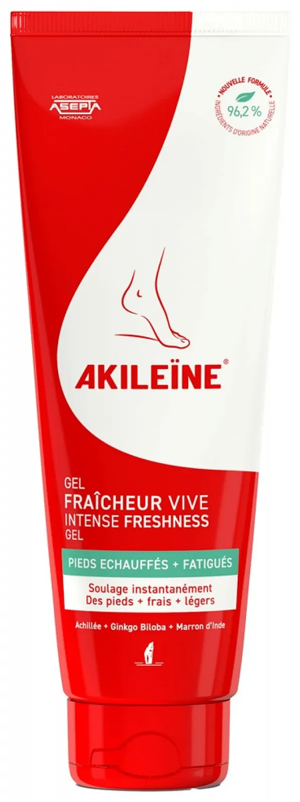 Гель для ног Akileïne Gel Fresh Vibrant Freshness освежающий 125 мл, фото №1