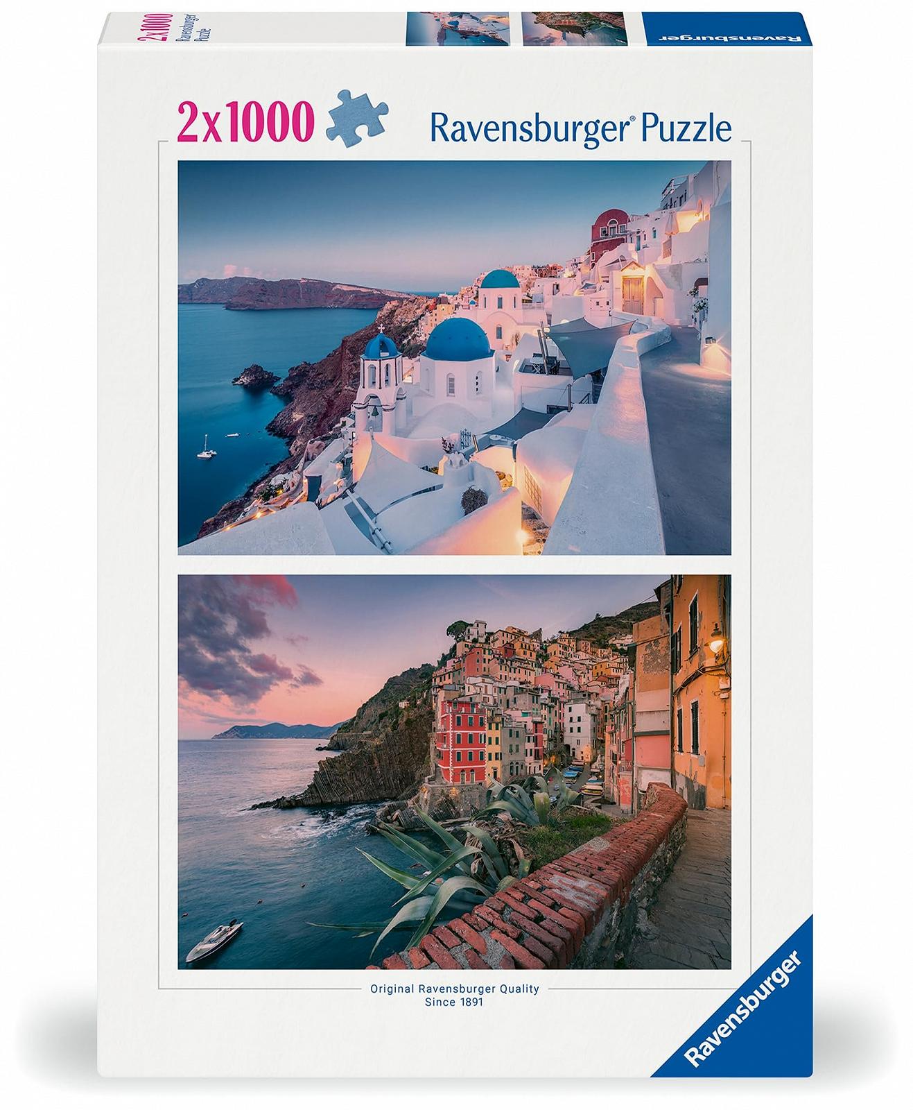 Пазл Ravensburger 12000988 Greece & Italy 2 x 1000 деталей, фото №1