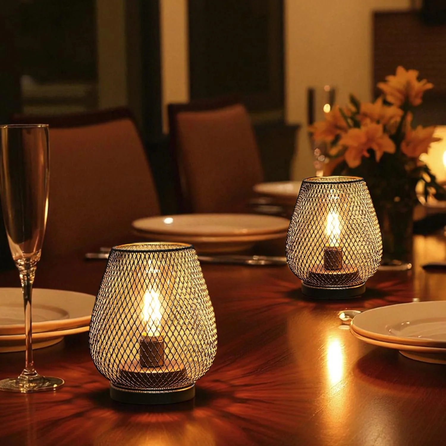 Бездротова настільна лампа JHY DESIGN LED металева на батарейках, фото №5