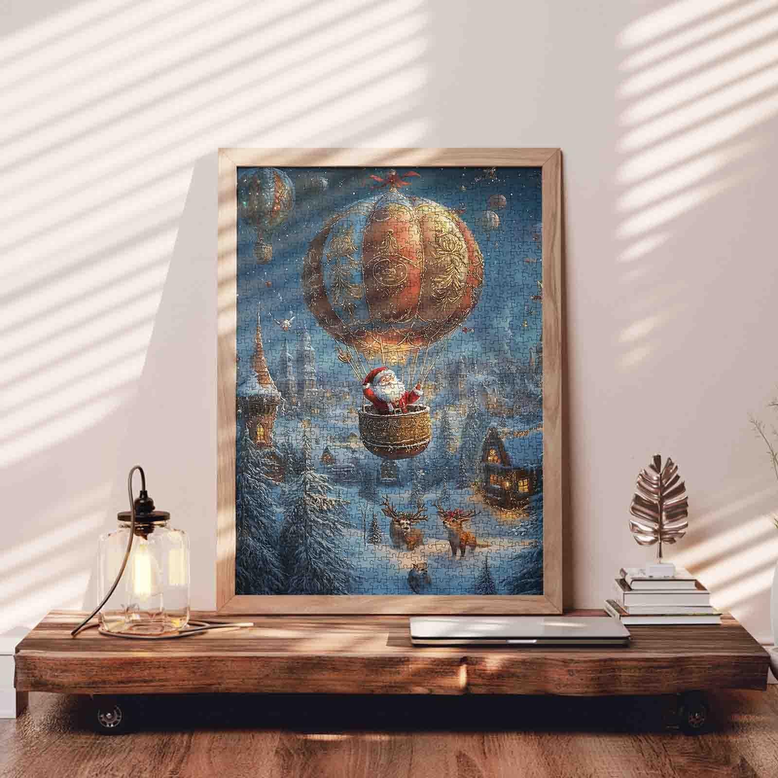 Пазл Tucocoo Santa Christmas Hot Air Balloon 1000 деталей, фото №3 Пазл Tucocoo Santa Christmas Hot Air Balloon 1000 деталей, фото №3