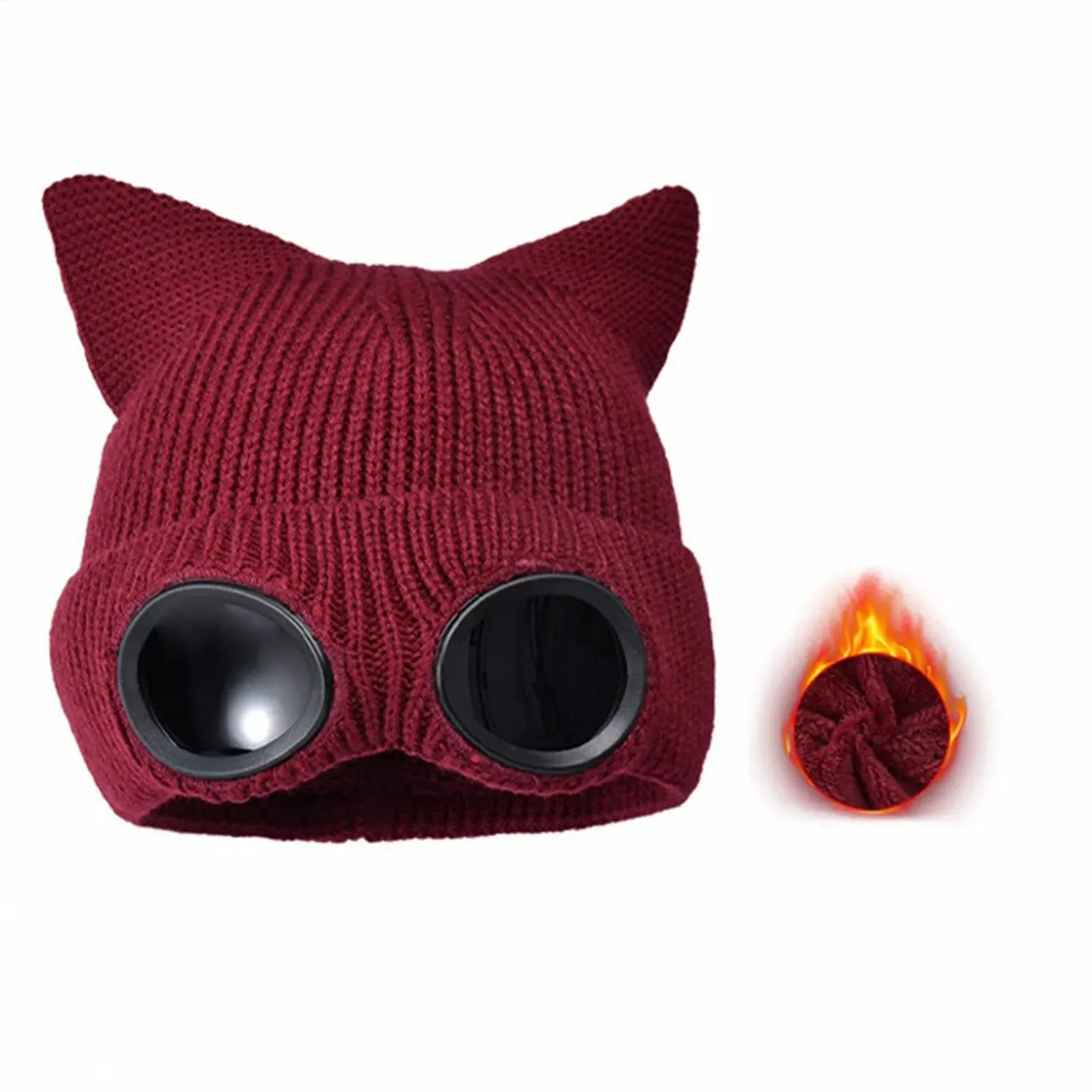 Шапка-бини с очками Унисекс, фото №3