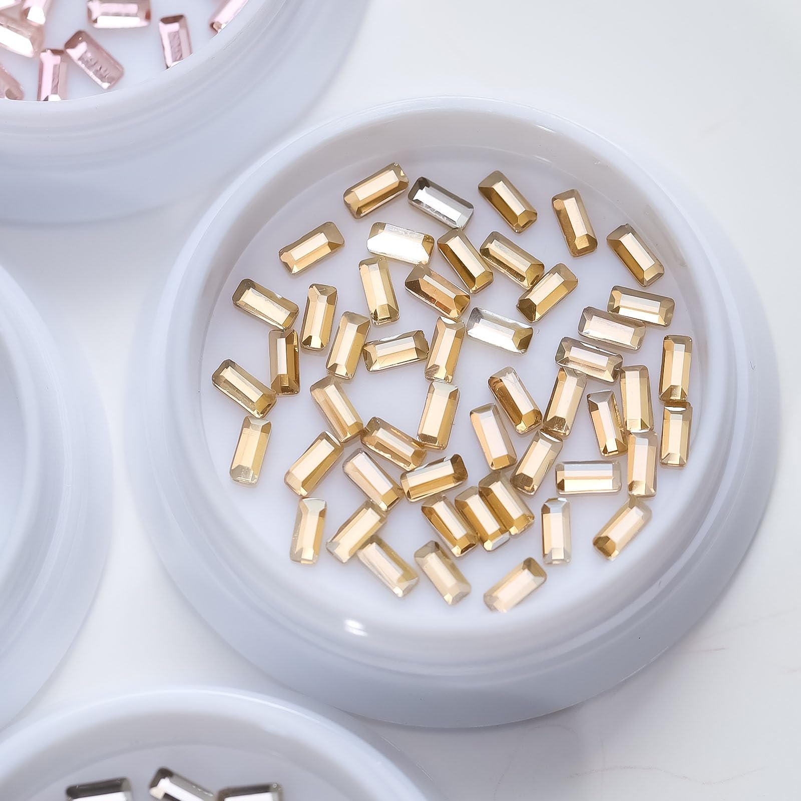 Хрустальные стразы Прямоугольные плоские стразы для ногтей, фото №6