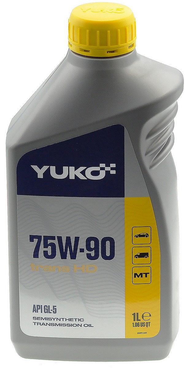 Масло YUKO TRANS SAE 75W-90 HD API GL-5 1 литр арт.смаз567, фото №1