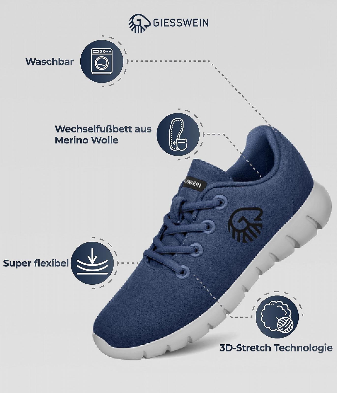 Кросівки Giesswein Merino Runners, фото №3