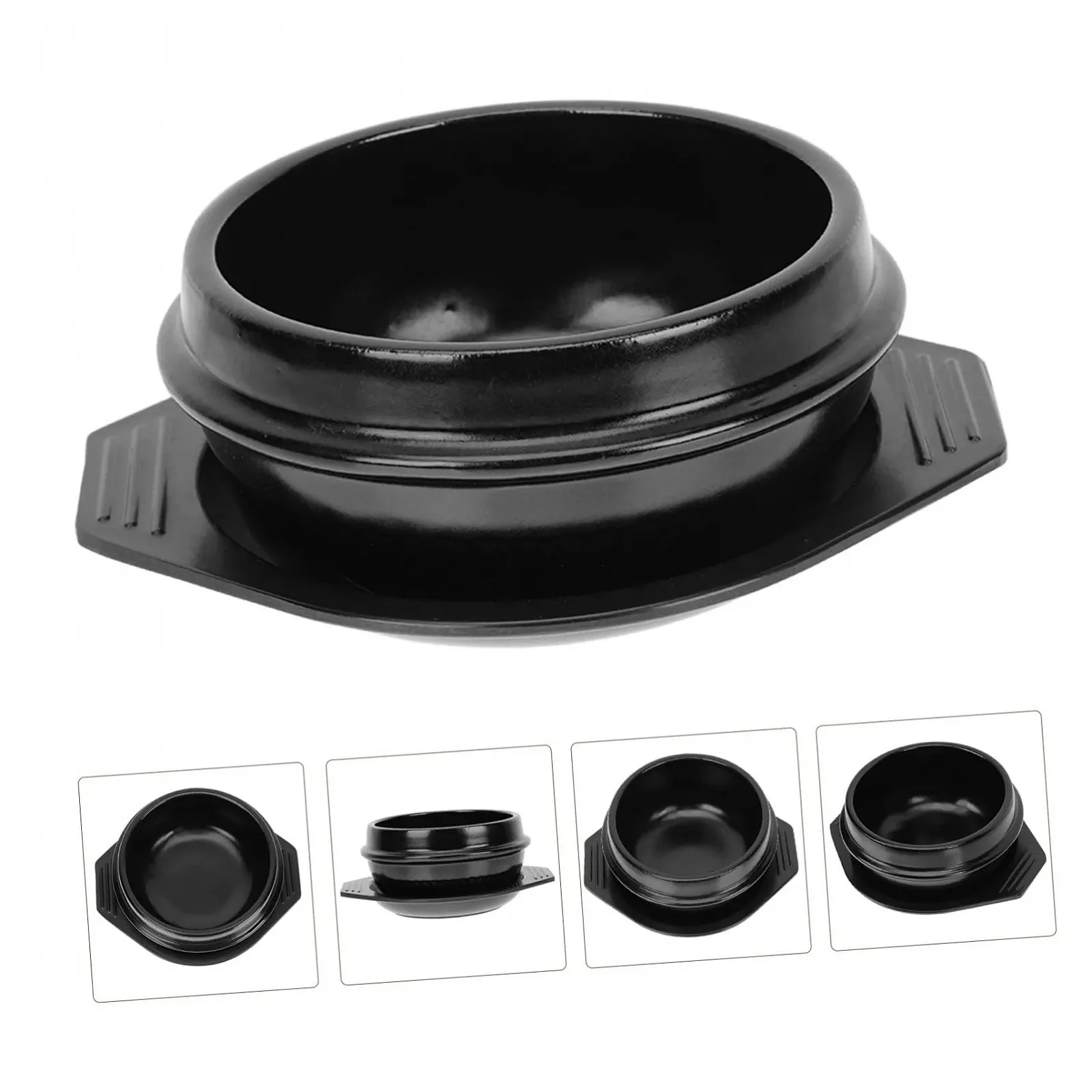 Горшок для бибимпапа керамический с подносом и двойными ручками антипригарный, фото №9 Горшок для бибимпапа керамический с подносом и двойными ручками антипригарный, фото №9