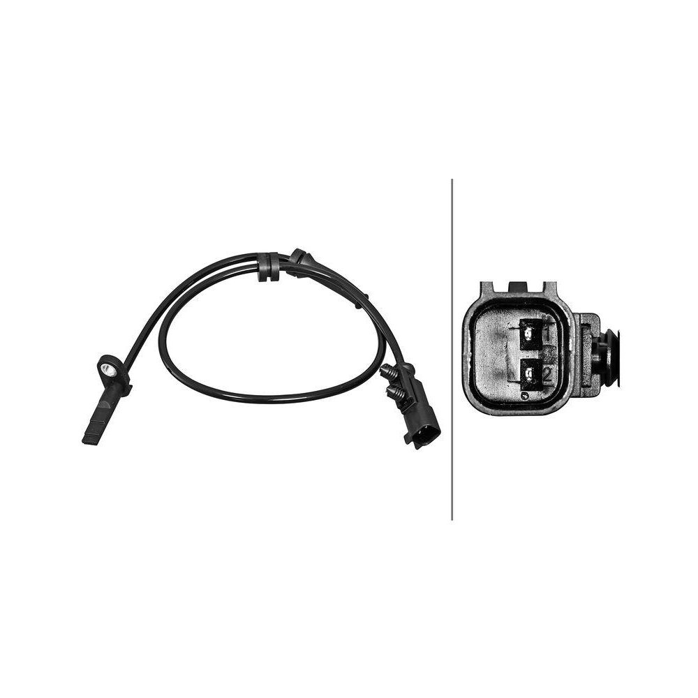 Датчик частоты вращения колеса HELLA 6PU 358 217-181 для TESLA, задняя ось, фото №1 Датчик частоты вращения колеса HELLA 6PU 358 217-181 для TESLA, задняя ось, фото №1