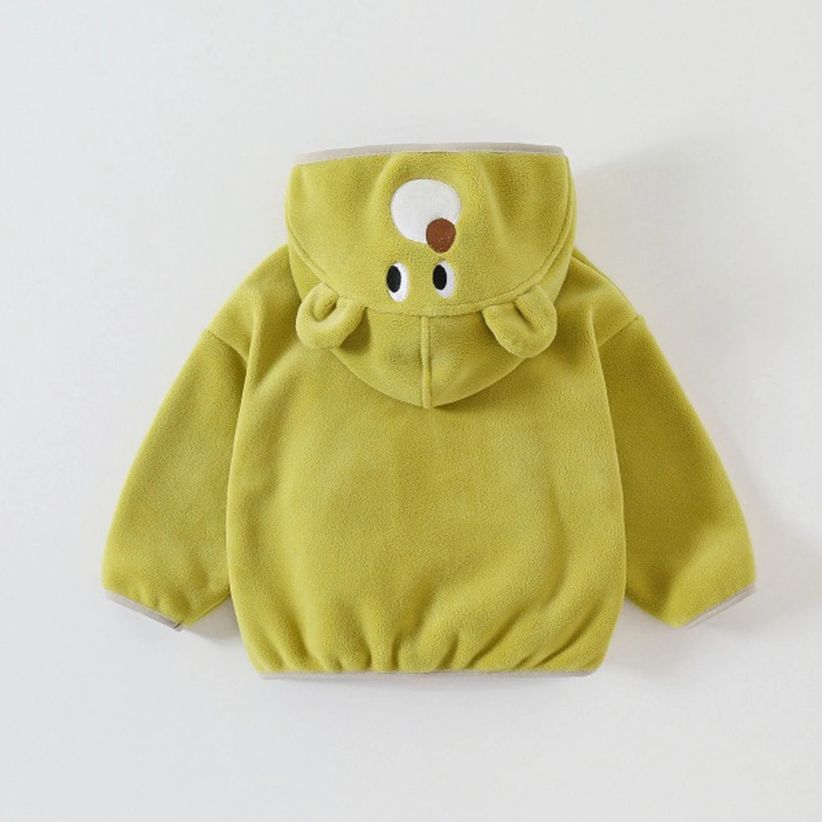 Куртка з ведмежої вовни NZYIHAO для дівчаток з капюшоном, фото №4