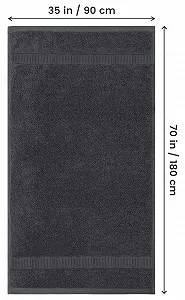 Набір рушників Utopia Towels 2 штуки 90 x 180 см бавовна Сірий synthetic.ua - Фото 1