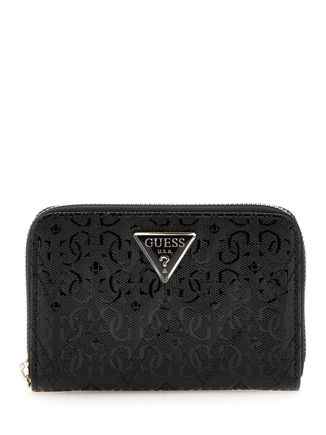 Гаманець GUESS Adelard SLG Small Zip Around Black A25GU25 GG9502140, чорний, фото №1