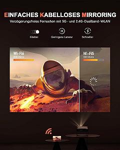 Проектор VOPLLS R1 Full HD Wi-Fi Bluetooth synthetic.ua - Фото 1