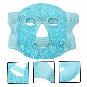 Гелевая маска для лица Многоразовая для женщин для уменьшения отечности, темных кругов и головной боли для йоги и путешествий, 1 шт synthetic.ua - Фото 1
