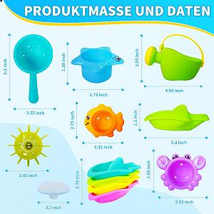 Игрушки для ванны CNMTCCO, 10 штук synthetic.ua - Фото 1