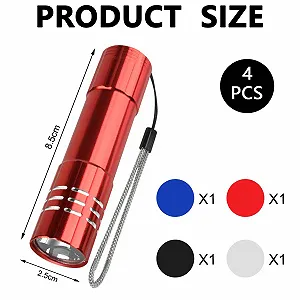 Ліхтарик YFCJYFB Міні ліхтарик 9 LED Білий synthetic.ua - Фото 1