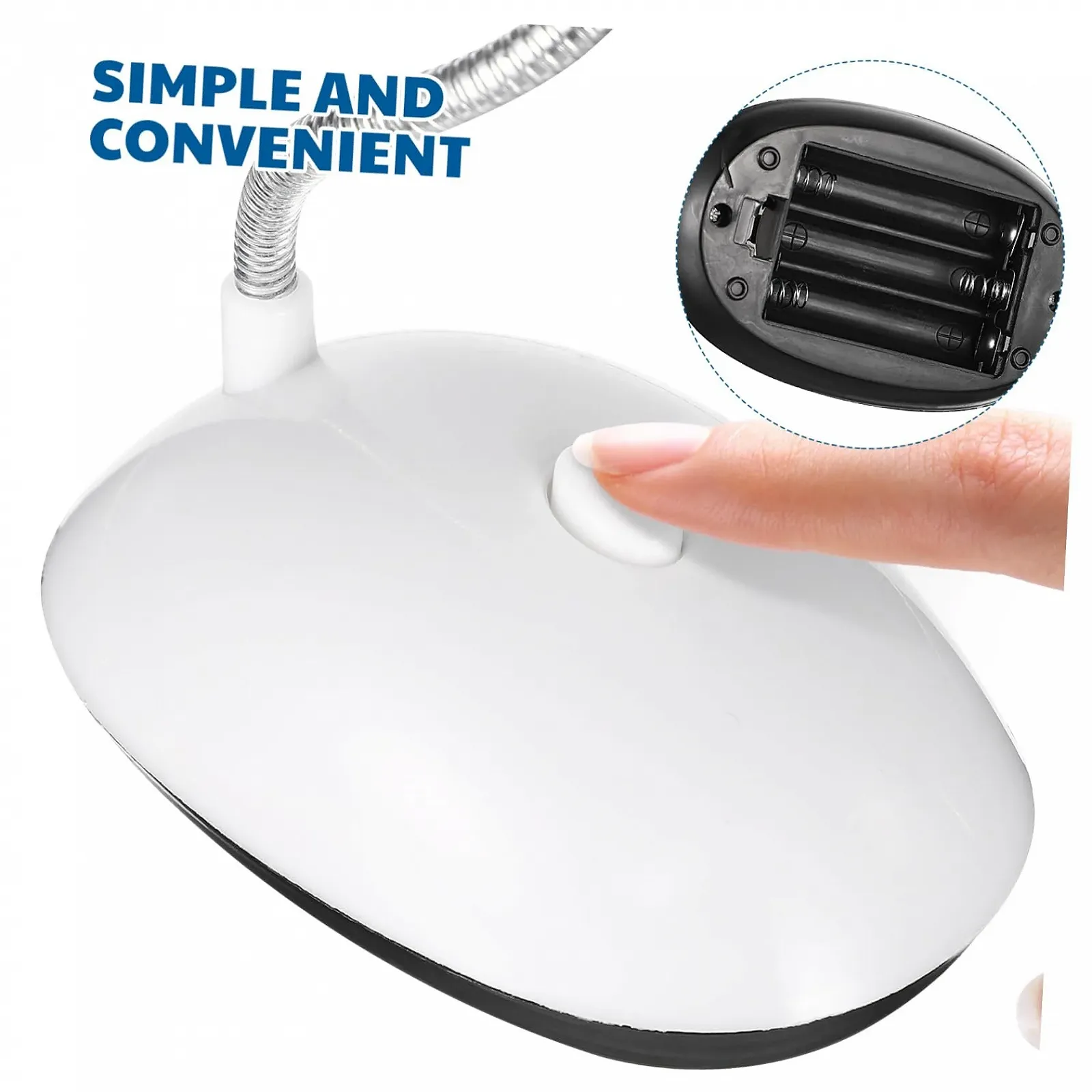 Настольная лампа HOMSFOU LED Battery USB 11.02 x 3.54 x 3.94 дюйма, фото №3