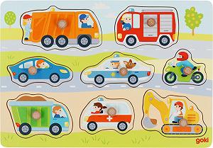 Купить Пазл goki 57400 Vehicles деревянный 8 деталей - Фото 1 Пазл goki 57400 Vehicles деревянный 8 деталей - Фото 1